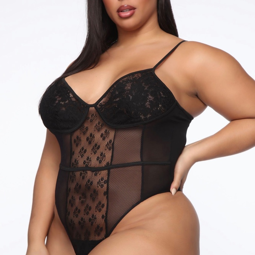 Plus Size Lace Teddy